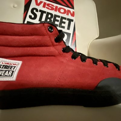 VISION STREET WEAR SUEDE HI RED