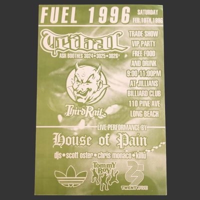 Tribal Gear x Third Rail Flyer and Ticket 1996’