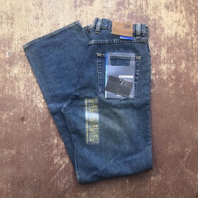 Alphanumeric Performance Denim Distressed Jeans
