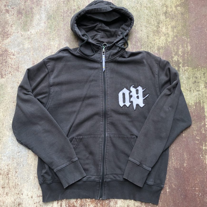Alphanumeric Zip Front Tech Hoodie