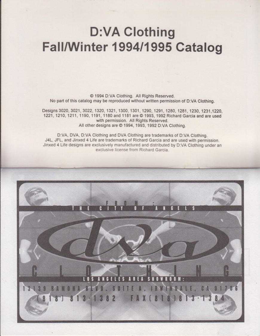 1994/95 D:VA clothing catalog