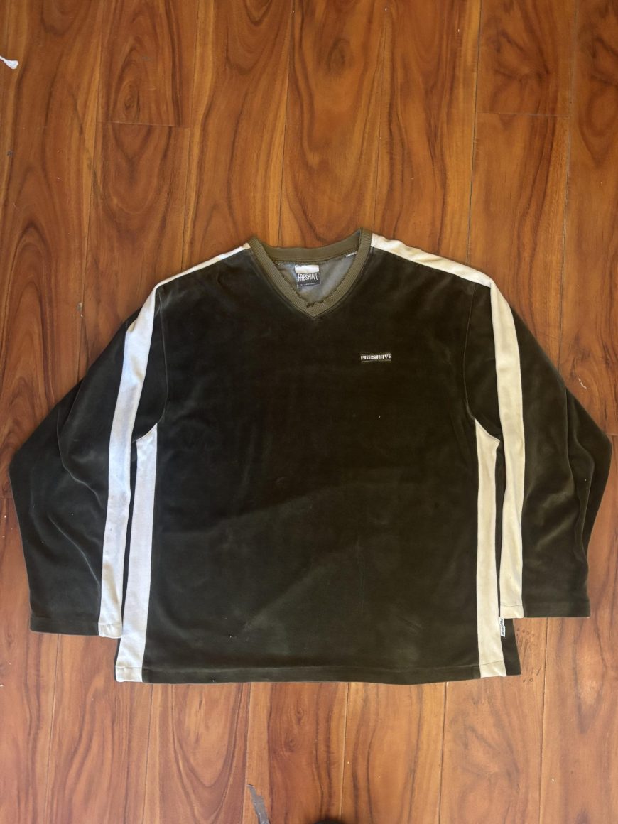 90s Freshjive Velour Long Sleeve XL