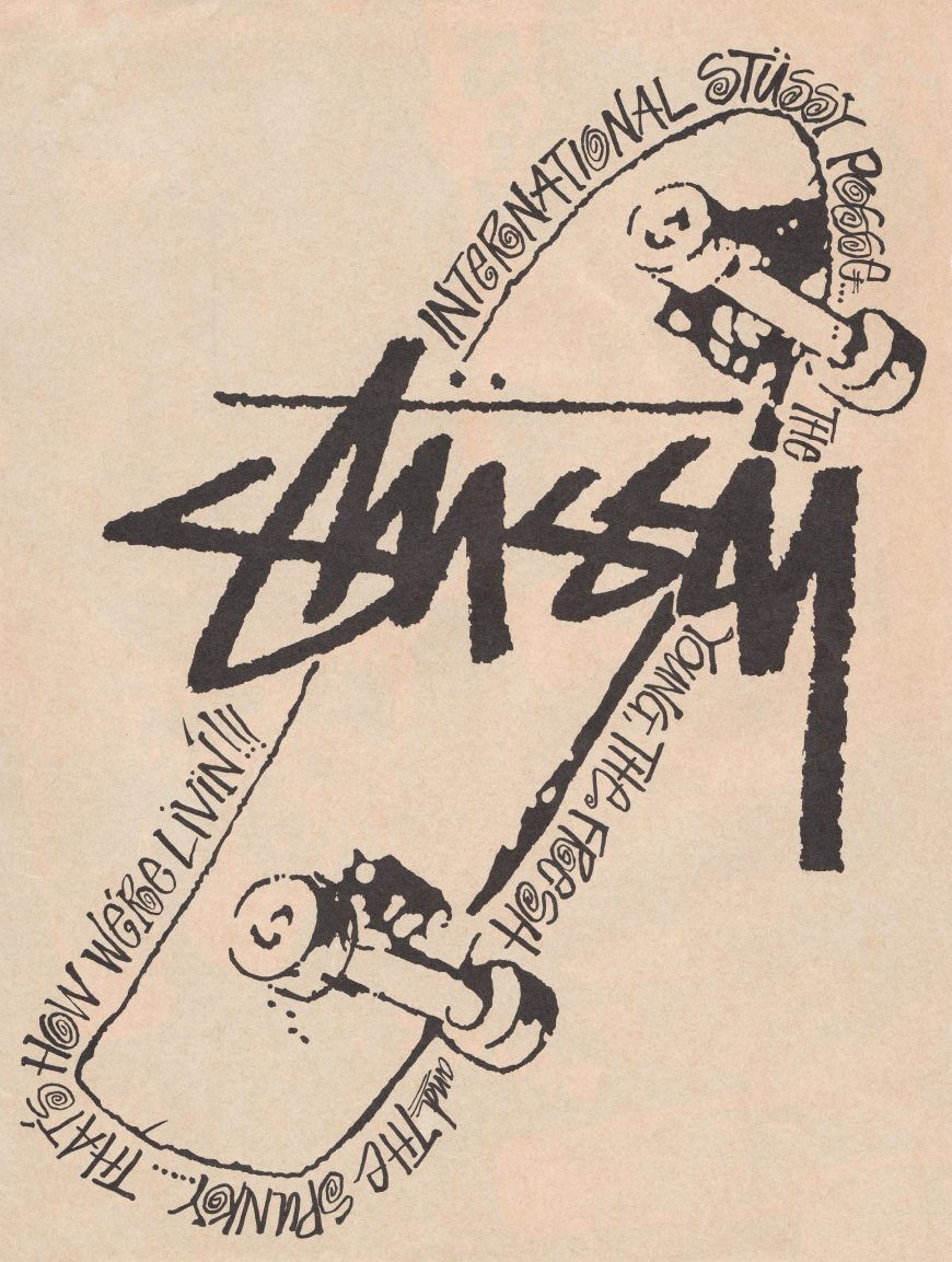 Stussy Ad International Stussy Posse Skateboard, 1989