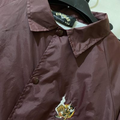 90s Kik Wear Smoke Chucky Small Embroidary Coach Jacket