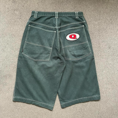 Q Ambient Denim Jorts – Green