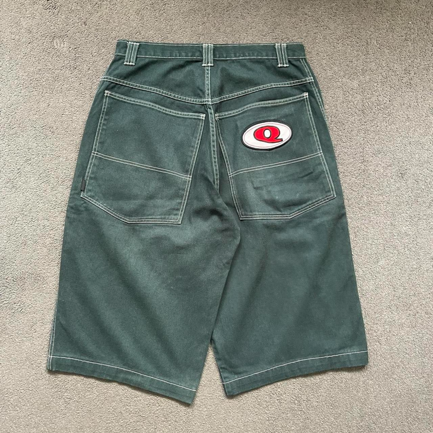 Q Ambient Denim Jorts – Green