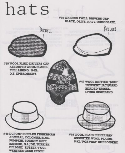 Pervert Collection 1995 Dealer Catalog