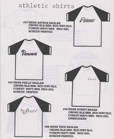 Pervert Collection 1995 Dealer Catalog