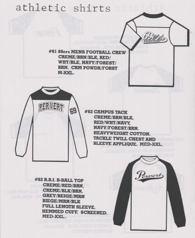Pervert Collection 1995 Dealer Catalog