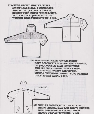 Pervert Collection 1995 Dealer Catalog