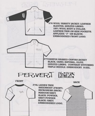 Pervert Collection 1995 Dealer Catalog