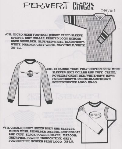 Pervert Collection 1995 Dealer Catalog