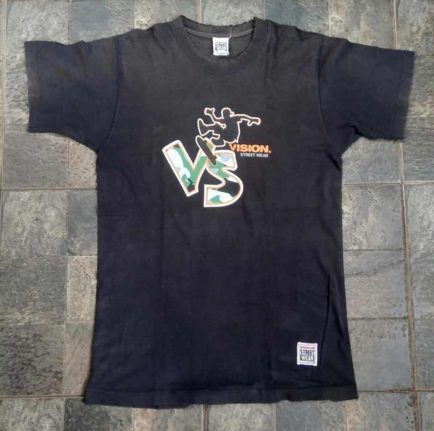 Vtg 80s Vision Street Wear Skateboarding Skate Ollie Kickflip 360 flip Camo Skateboard