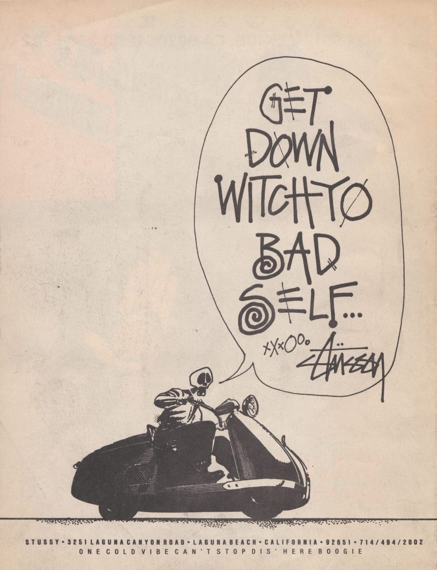 Stussy Ad Get Down Witchyo Bad Self…