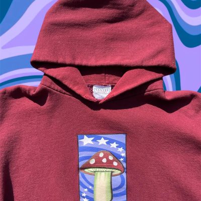 1996/97 Flip x Tom Penny Mushroom Hood Hoodie – Red