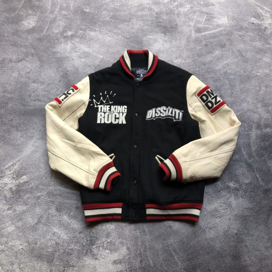 DISSIZIT DZT RUN DMC Letterman Varsity Leather Destroyer Jacket