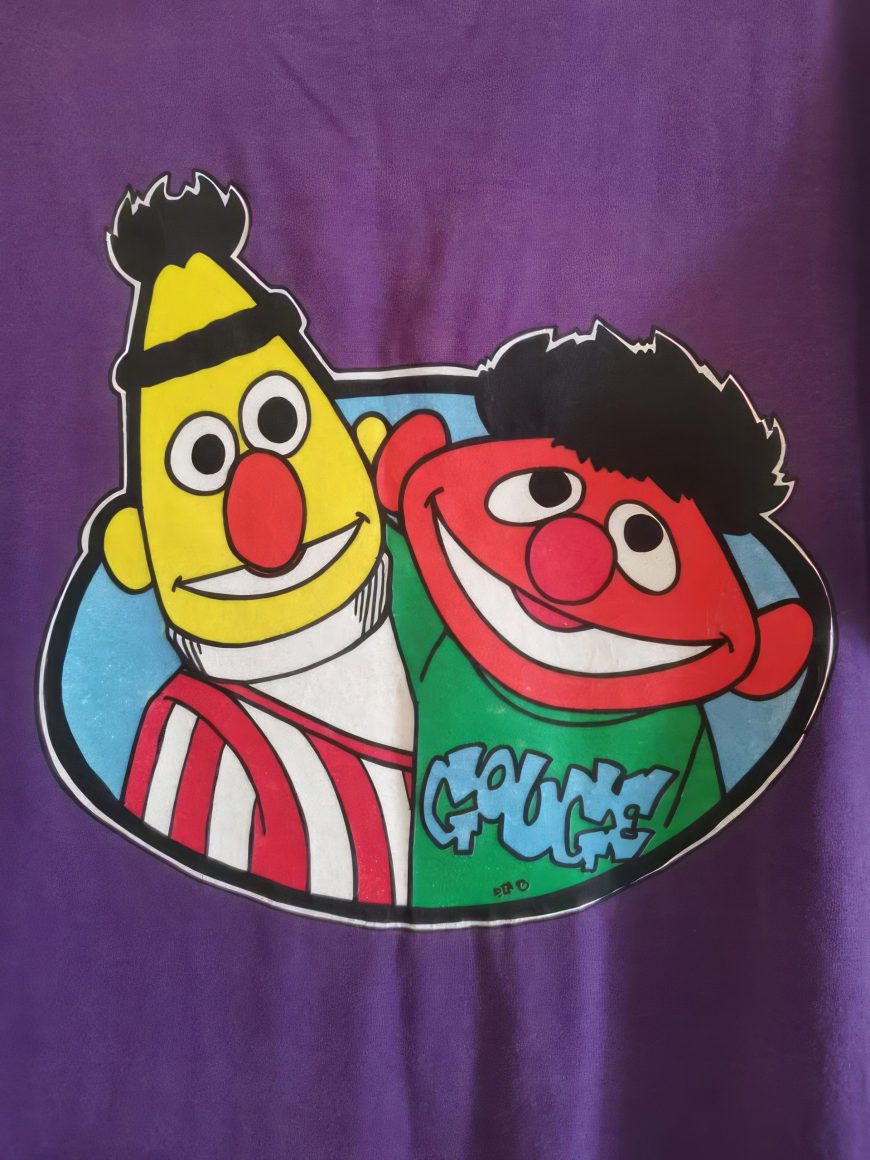 Gouge Clothing Bert & Ernie Sesame Street Puppets Tees Mid 90s